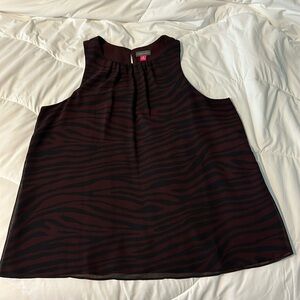 Vince Camuto zebra print top size medium
